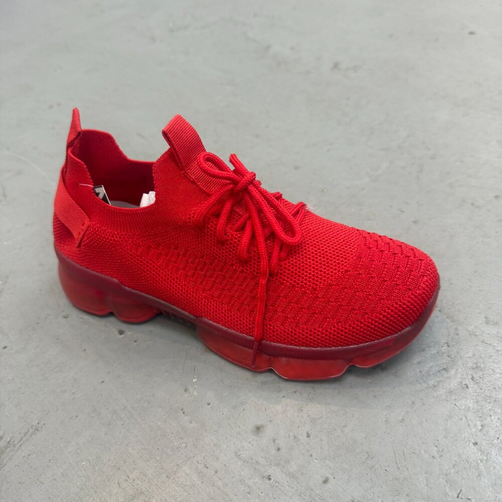 Womens Walking Running Shoes Air Cushion Sneakers Fashion Tennis 1942 red